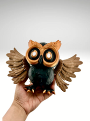 3d-printed-owl-black-and-bronze