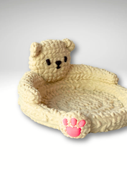 3D Printed Knitted Bear Coaster & Catchall Tray – detail view | Dubai 3D Printing