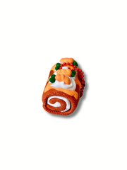3D Printed Swiss Roll Cake Clicker Keychains – Carrot Cake, Strawberry Cream & Chocolate – side view | Dubai 3D Printing