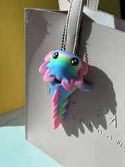 Axolotl Bag Charm – Cute 3D Printed Articulated Keychain