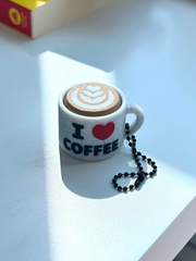 Mini Coffee Mug Clicker Keychain