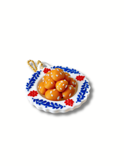 3D Printed Luqaimat Clicker Fidget Keychain – Arabic Dessert Plate Clicker with Sesame | Dubai 3D Printing