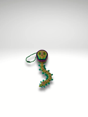 3D Printed Rainbow Skeleton Clicker – Articulated Fidget Toy with Clicky Skull