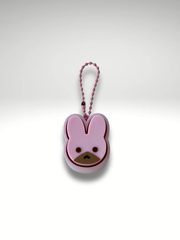 3D Printed Bunny Head Fidget Clicker – Cute Pastel Variants with Ball Chain