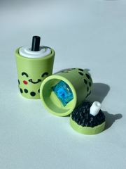 Mini Boba Tea Clicker Keychain
