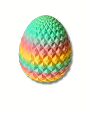 3D Printed Kaleido Knight 2 Dragon & Egg – Articulated Dragon with Twist-Open Egg | – close-up | Dubai 3D Printing