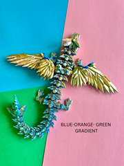 Crystal Winged Dragon 3D Printed | SMALL