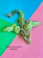 Crystal Winged Dragon 3D Printed | SMALL