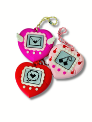 3D Printed Heart VPET Clicker Keychain β Cherry, Love Letter & Conversation Hearts Fidget | Dubai 3D Printing