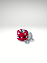 Hot Chocolate Cat Mug Clicker – 3D Printed Fidget Charm