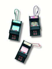 Retro Arcade Clicky Pal – Fantasy, Galaxy and Geometric 3D printed mini arcade cabinet clicker fidget keychains | Dubai 3D Printing