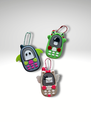 Retro Phone Clicky Pal – Bat, Cupid and Frogy 3D printed clicker fidget phone keychains | Dubai 3D Printing