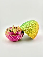 Flexi Mystic Dragon and Dragon Egg Combo | Green-Gold-Fuchsia gradient