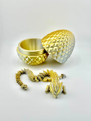 Flexi Mystic Dragon and Dragon Egg Combo | Gold-Silver gradient