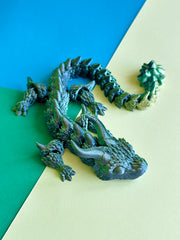 Green Titan Flexi Mystic Dragon 3D-Printed
