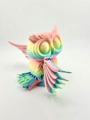 Articulated Owl in Rainbow Matte