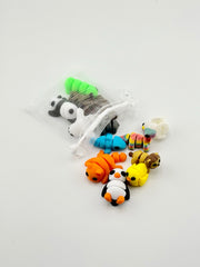 Tinis - 3D printed bag of random articulated mini animals for kids and animal lovers
