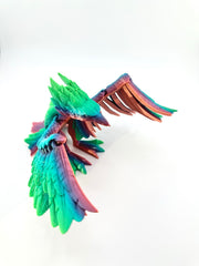 Articulated Phoenix sculpture - Multi-Color-3D printed figure for collectors and mythology enthusiasts