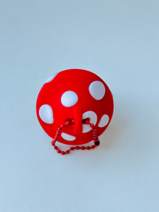 3D Printed Mystical Frog Desk Buddy – Articulated Fidget Toy with Clicky Mushroom Hat