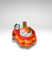 3D Printed Pumpkin Spice Latte Clicker Keychain – Iced & Hot Coffee Fidget Toy Variants with Whipped Cream Toppers