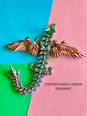 Crystal Winged Dragon 3D Printed | MEDIUM