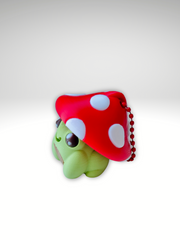 3D Printed Mystical Frog Desk Buddy – Articulated Fidget Toy with Clicky Mushroom Hat