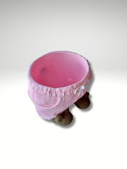 Bear Pen Holder – Pink Shorts Edition | 3D Printed Desk Buddy