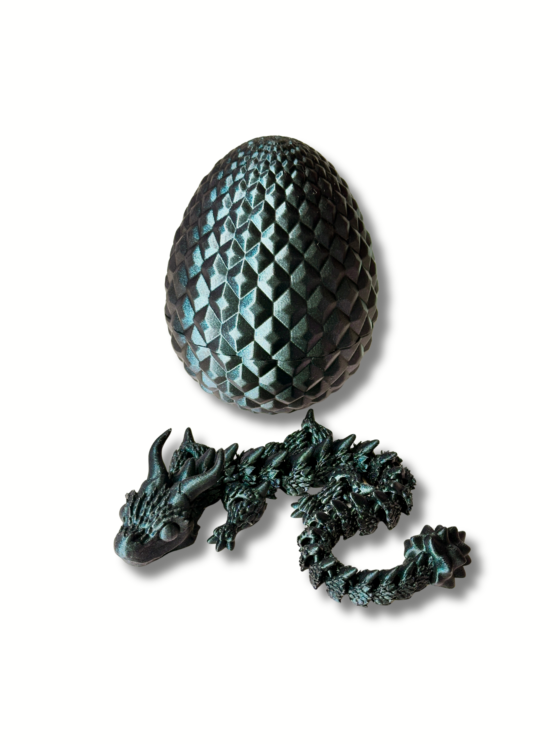 3D Printed Galaxy Titan Dragon & Egg – Articulated Dragon with Twist-Open Egg | Deep | Dubai 3D Printing