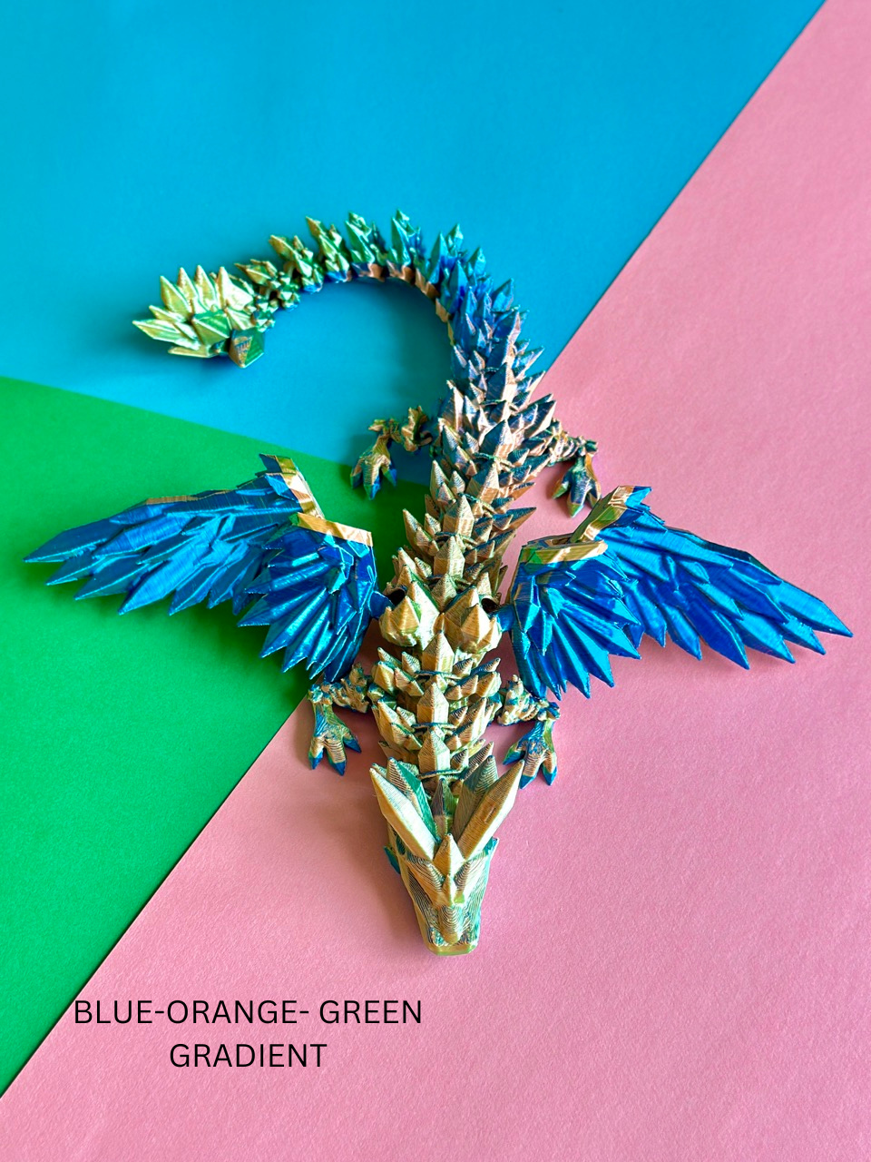 Crystal Winged  Dragon 3D Printed |  MEDIUM | Dubai 3D Printing