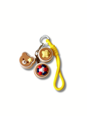 3D Printed Mini Pancake Clicker Keychains – Classic, Bear Butter & Berries & Cream Fidget – close-up | Dubai 3D Printing