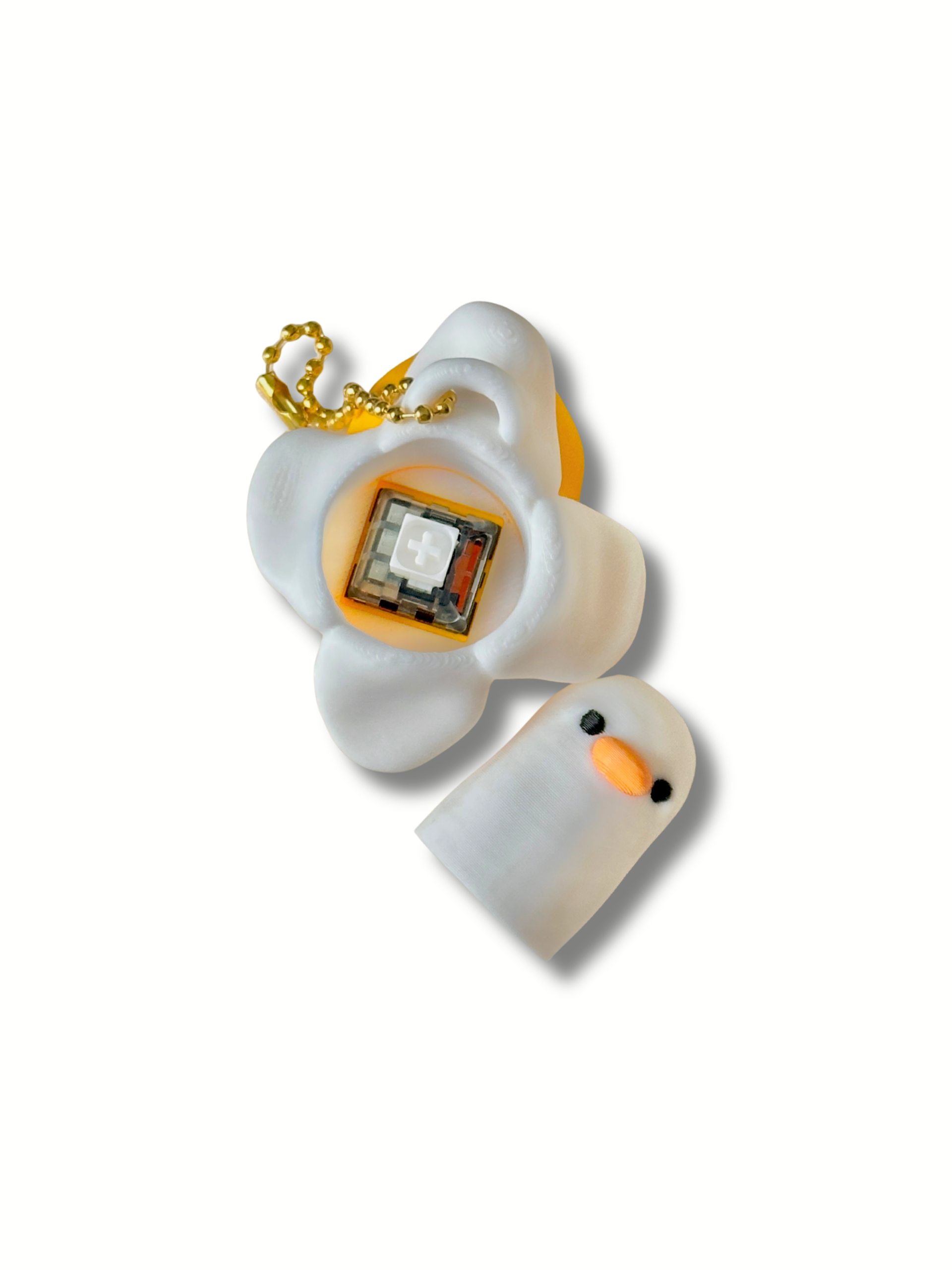 3D Printed Banana Duck Clicker Fidget Keychain – Banana Duck Meme Clicker | Mechanical – detail view | Dubai 3D Printing