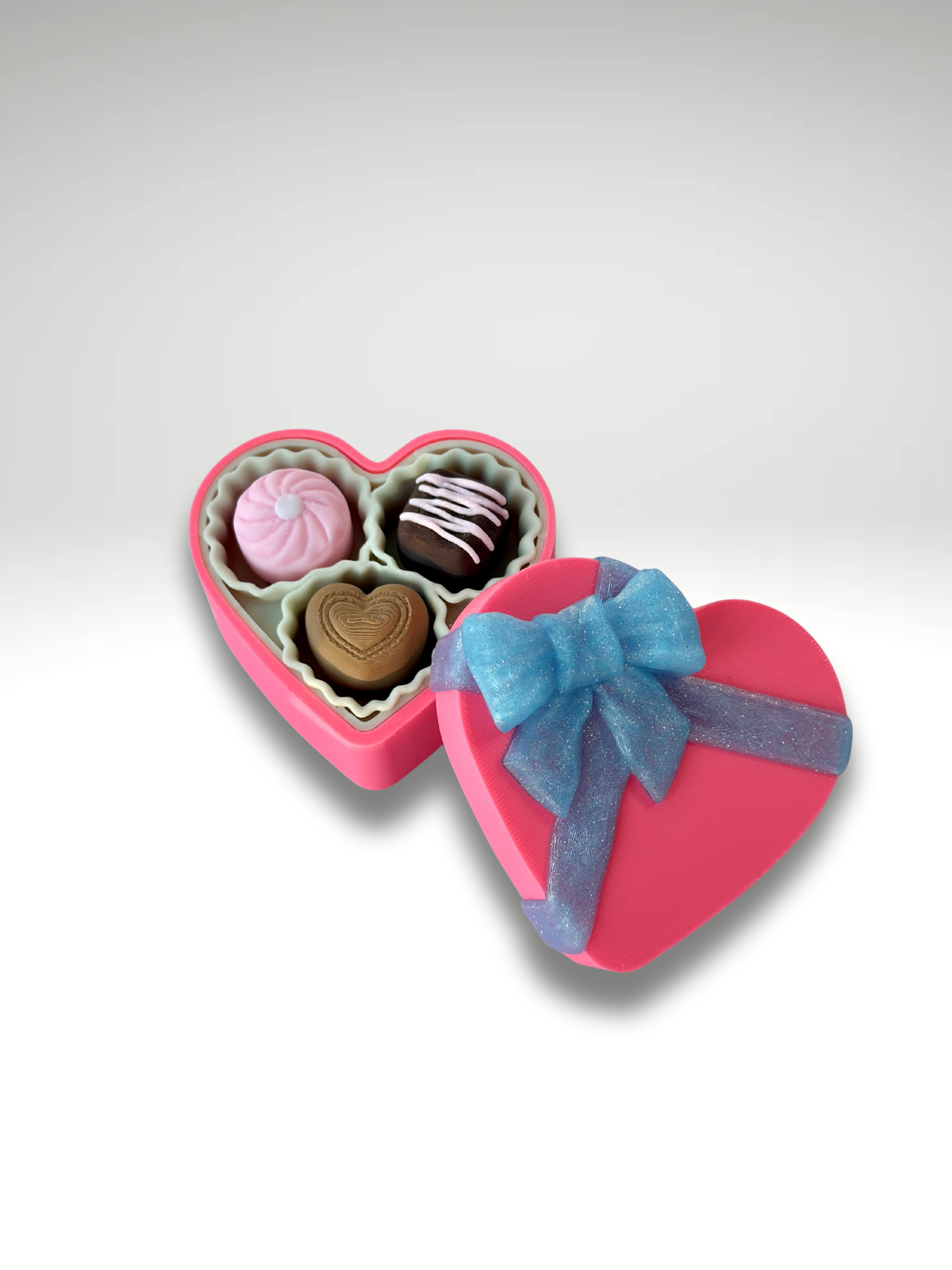 3D Printed Heart Chocolate Box Clicker – Fidget Desk Toy | Dubai 3D Printing