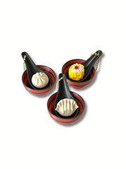 Dim sum fidget clicker keychain three variants Baozi Siu Mai Har Gow 3D printed Dubai