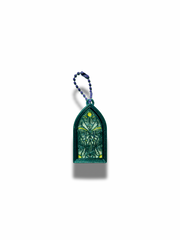 3D Printed Stained Glass Clicker Keychain – Gothic Arch Window Fidget Charm | Mechanical – close-up | Dubai 3D Printing