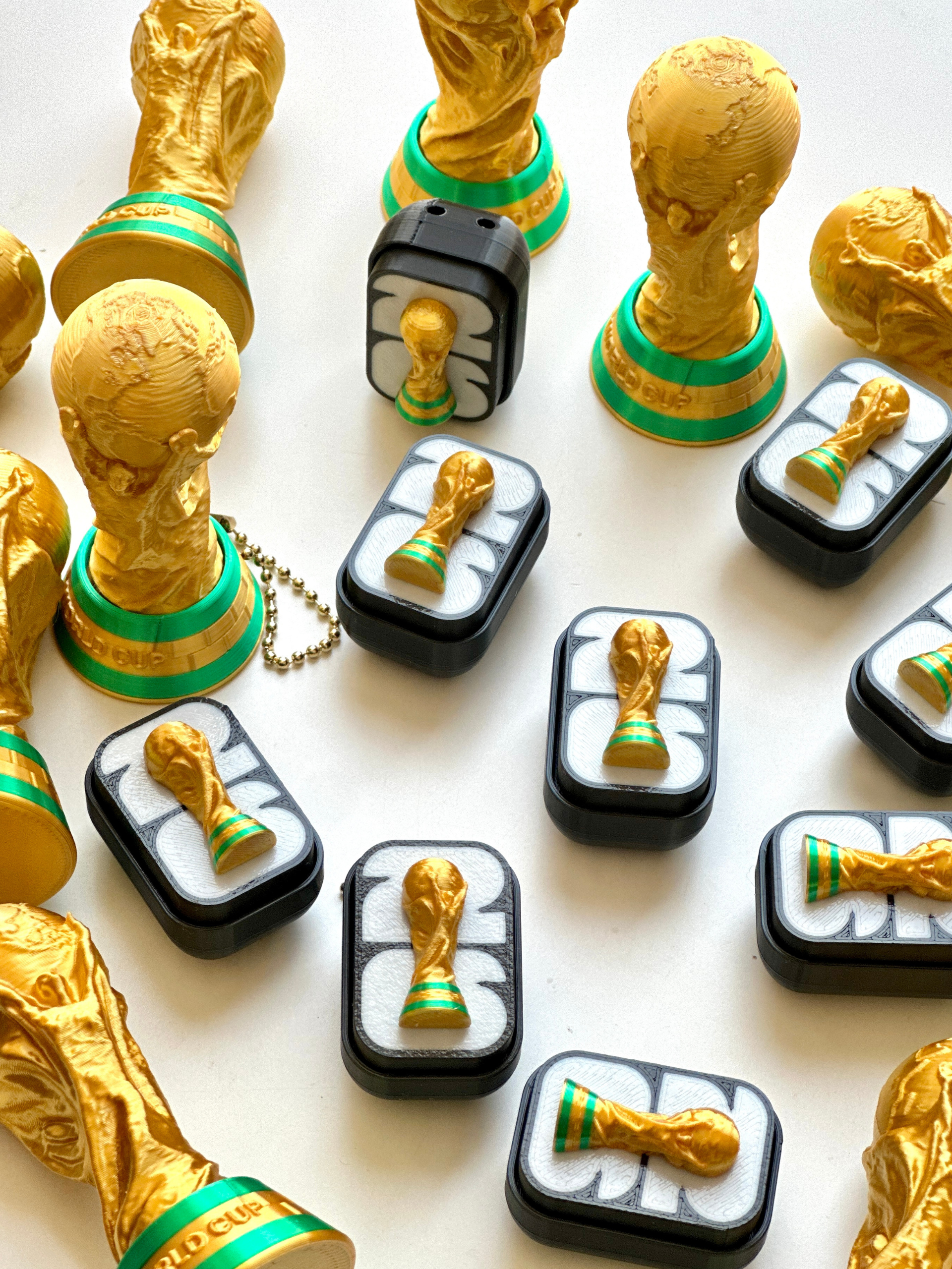 FIFA World Cup 2026 fidget clicker collection flat lay Dubai 3D Printing
